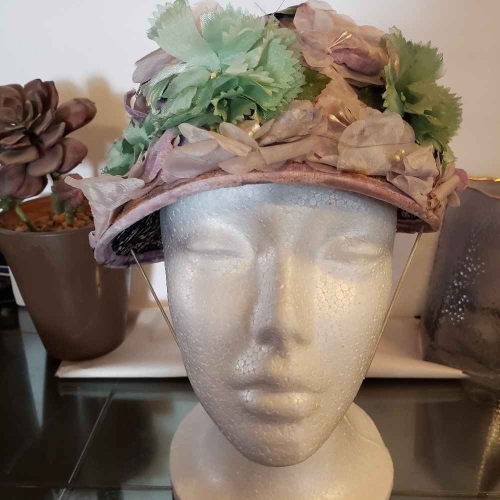 VINTAGE FLOWER HAT